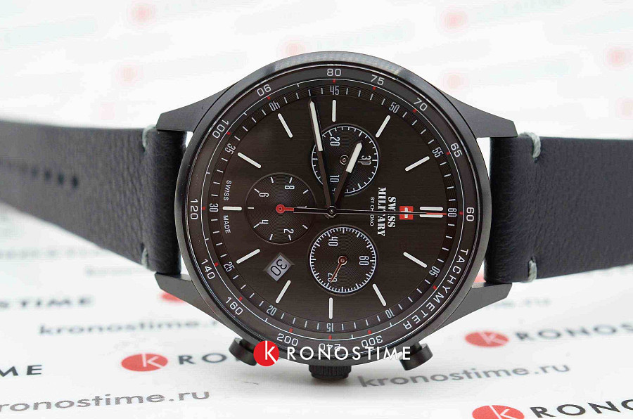 Часы Swiss Military by Chrono SM34081.10 — кварцевые, сталь металл