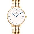 Шведские часы Daniel Wellington Petite Roman Numerals 5-Link Gold DW00100682