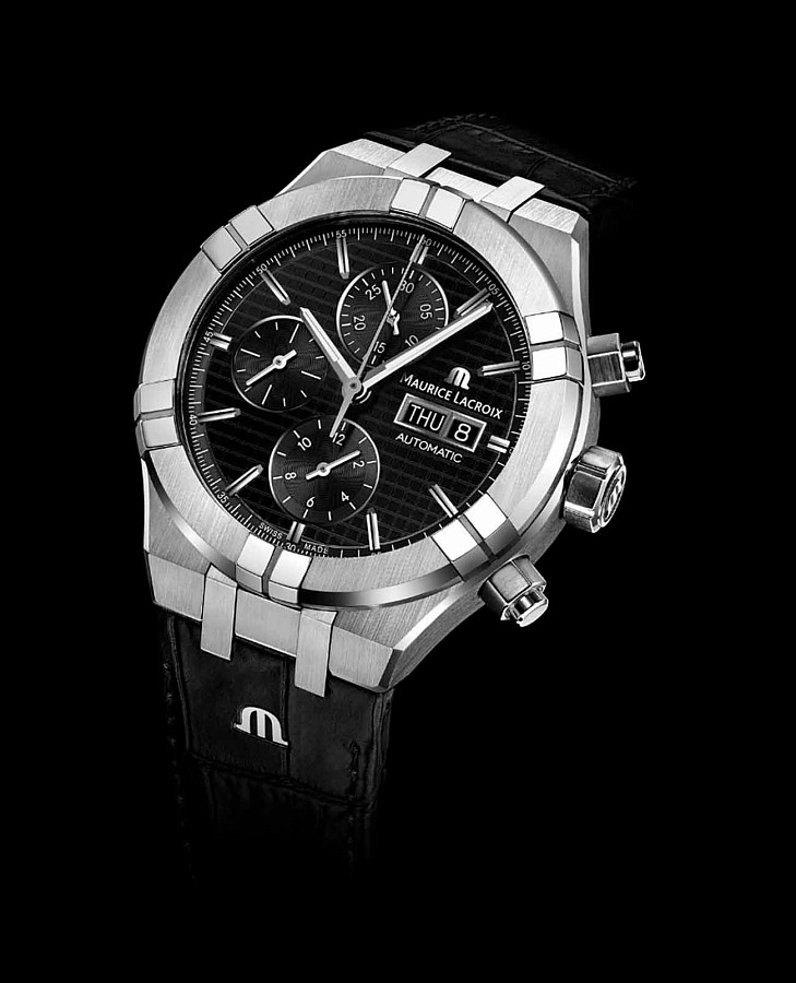 Часы Maurice Lacroix Aikon Automatic Chronograph AI6038-SS001-330-1 — сталь металл, Швейцария