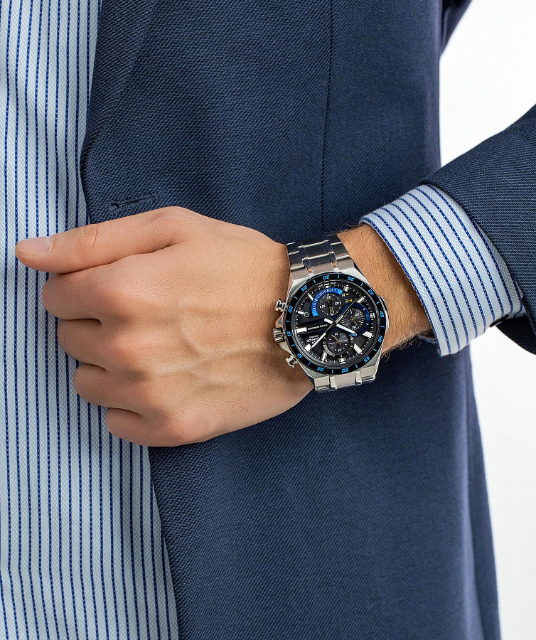 Часы Casio Edifice EQS-920DB-1BVUDF (EQS-920DB-1B) — сталь металл, Япония