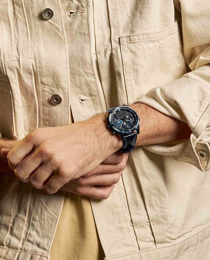 Часы Casio Edifice EQS-940NL-1AVUDF (EQS-940NL-1A) — кварцевые, металл сталь