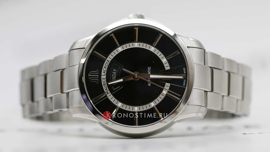 Часы Maurice Lacroix Pontos Day Date PT6358-SS002-334-1 — нержавеющая сталь, мужские