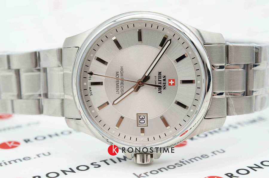 Часы Swiss Military by Chrono Сверхточные SM30200.02 — кварцевые, сталь металл