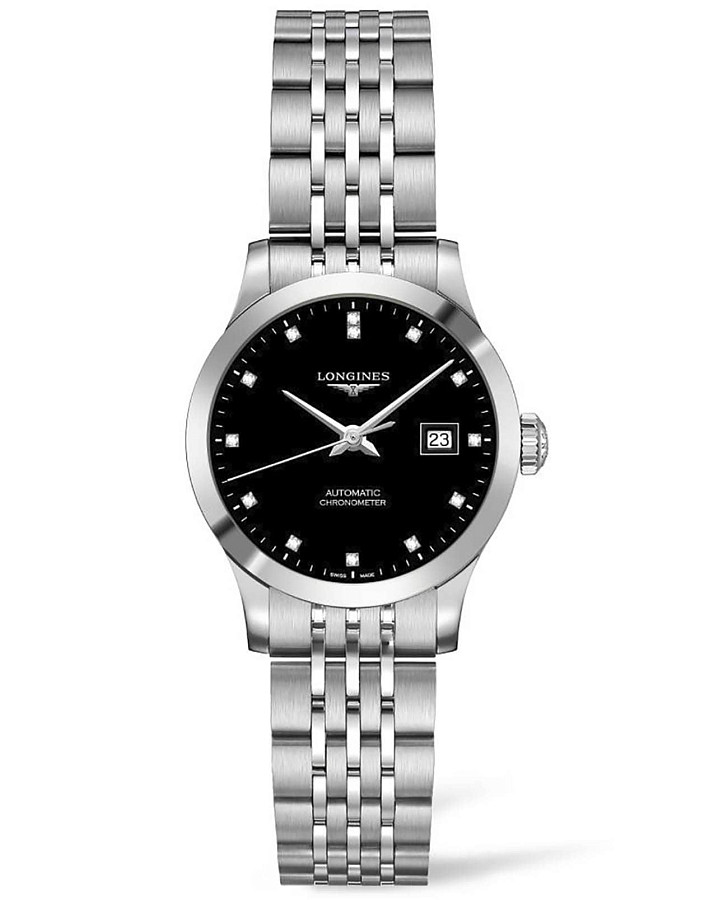 Часы Longines Record Collection L2.321.0.57.6 — женские, черный