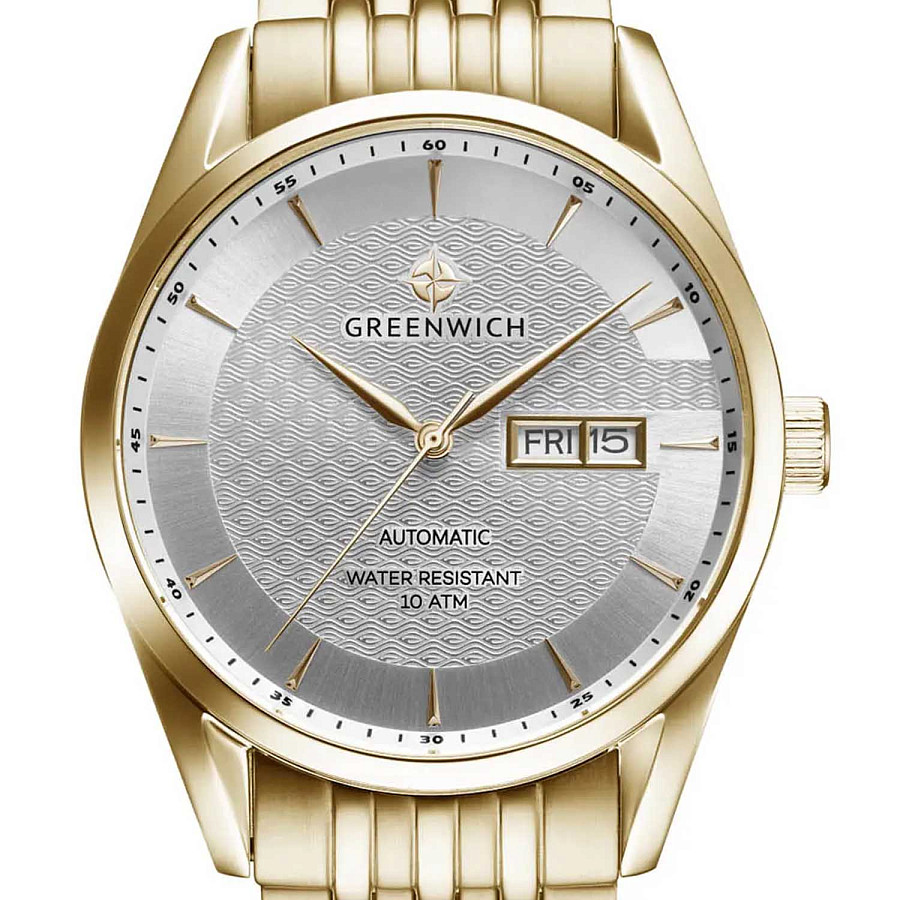 Часы Greenwich Good Luck Classic GW 074.20.33 — мужские, сталь c pvd покрытием