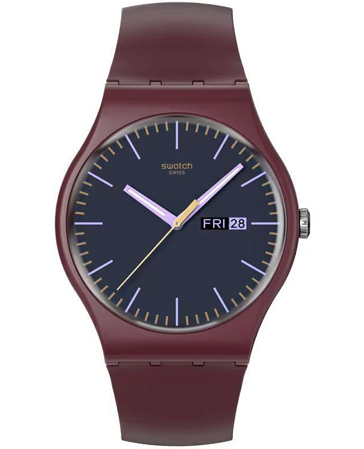 Часы Swatch New Gent Biosourced SO29R707 — мужские, серый