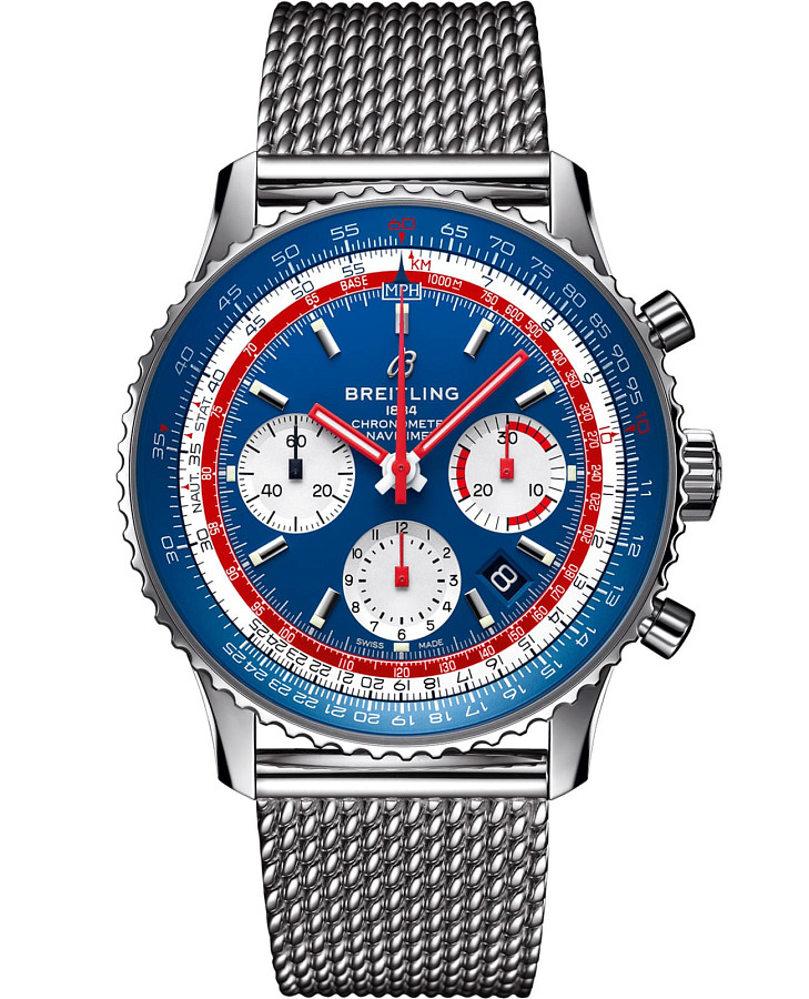 Часы Breitling Navitimer B01 Chronograph 43 Pan AM AB01212B1C1A1 — мужские