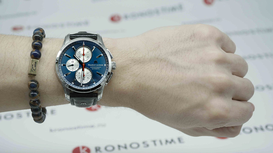 Часы Maurice Lacroix Pontos Chronograph PT6388-SS001-430-1 — механические, Швейцария, мужские