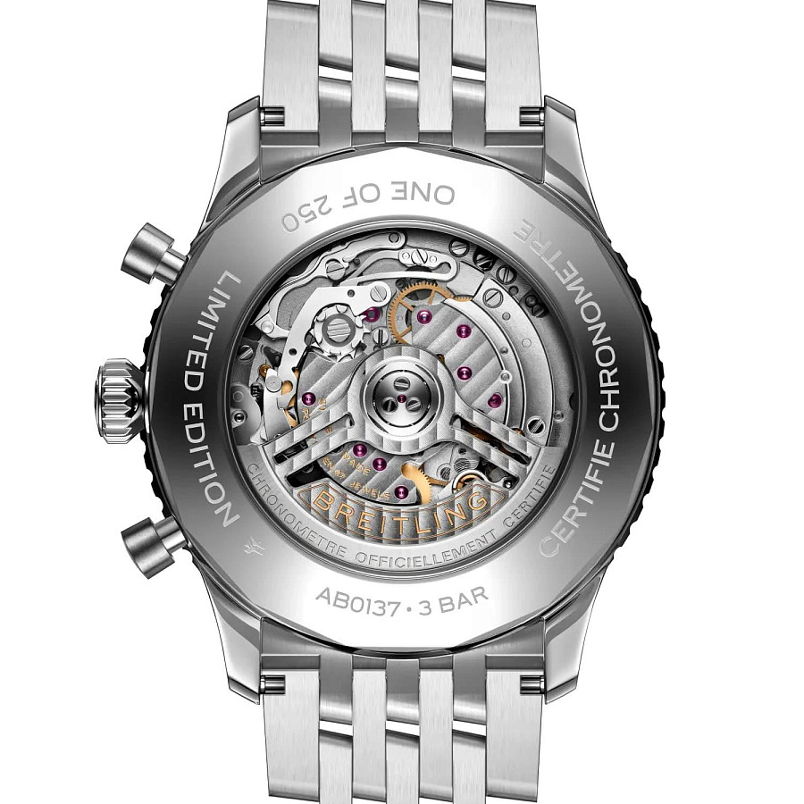 Часы Breitling Navitimer B01 Chronograph 46 AB01376A1B1A1 — нержавеющая сталь, мужские