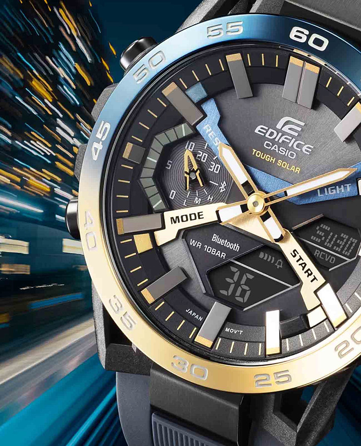 Часы Casio Edifice ECB-2000NP-1ADF (ECB-2000NP-1A) — карбон сталь металл, Япония