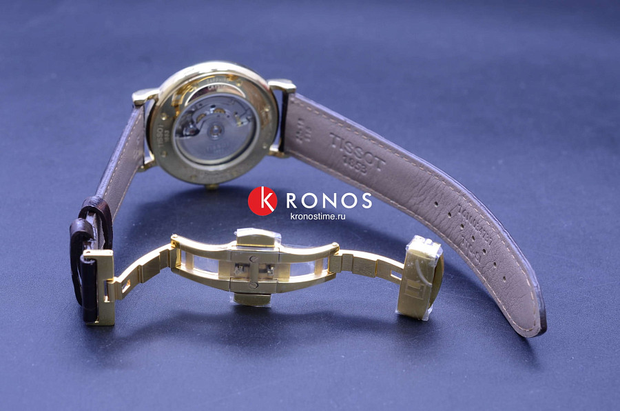 Часы Tissot Carson Powermatic 80 18K Gold T907.407.16.031.00 — артикул T9074071603100, мужские