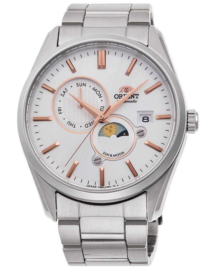 Часы Orient Sun & Moon RA-AK0301S (RN-AK0301S) — мужские, белый