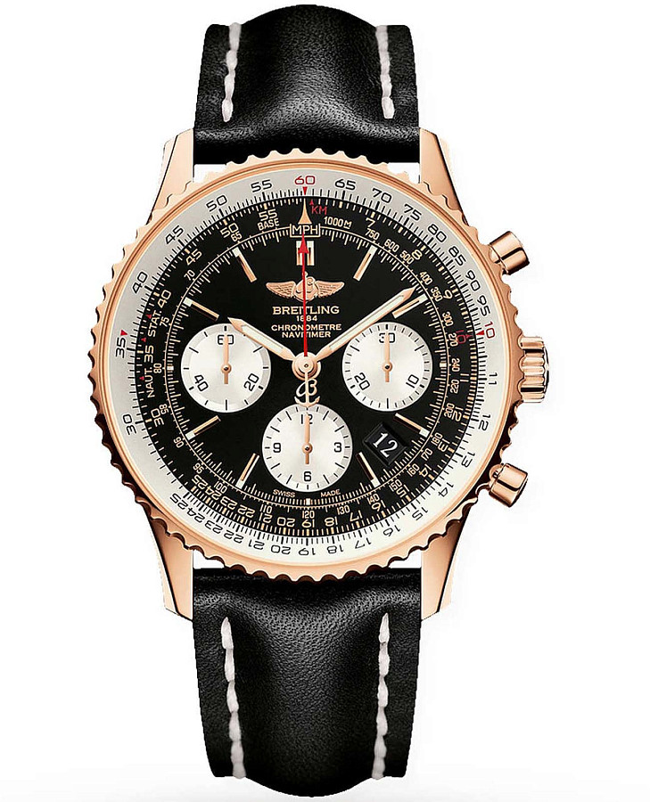 Часы Breitling Navitimer B01 Chronograph 43 RB012012-BA49-743P — мужские, серебристый