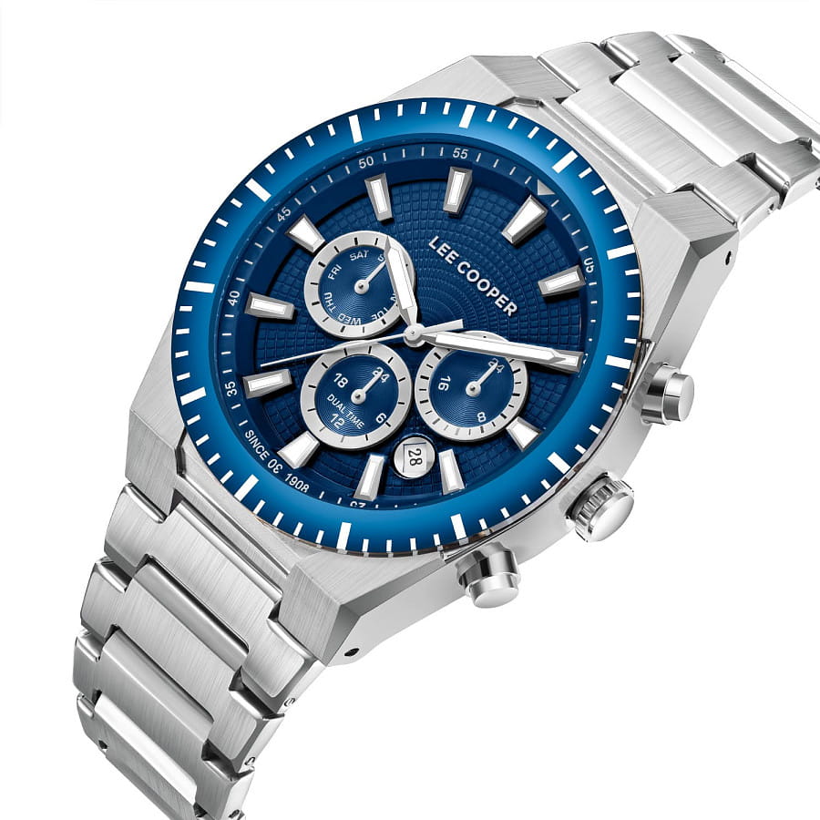 Часы Lee Cooper LC08100.390 — кварцевые, металл суперметалл