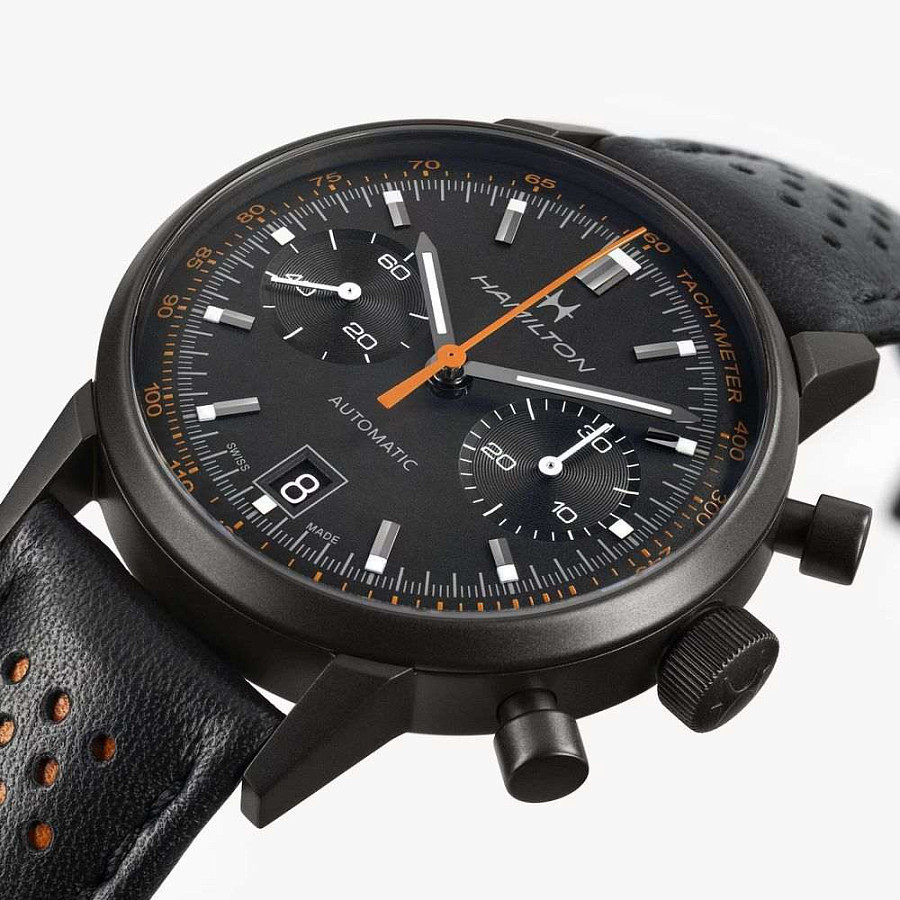 Часы Hamilton American Classic Intra-matic Autochrono Full Black H38446732 — артикул H38446732