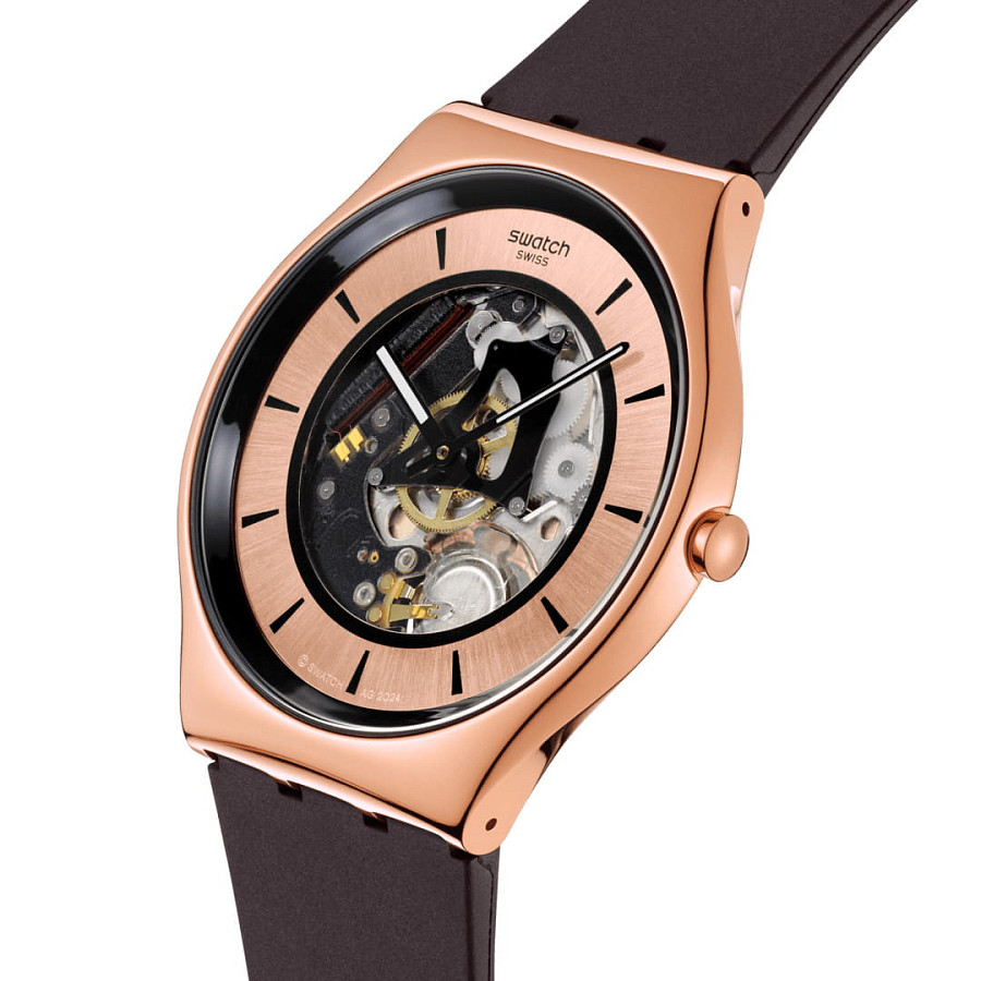 Часы Swatch Skin Irony 42 Lacquered SS07G107 — кварцевые, металл сталь