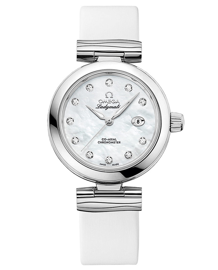 Часы Omega De Ville Ladymatic 425.32.34.20.55.002 — женские, перламутровый