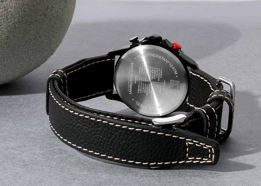 Часы Bauhaus Aviation 28861 — коричневый, металл сталь