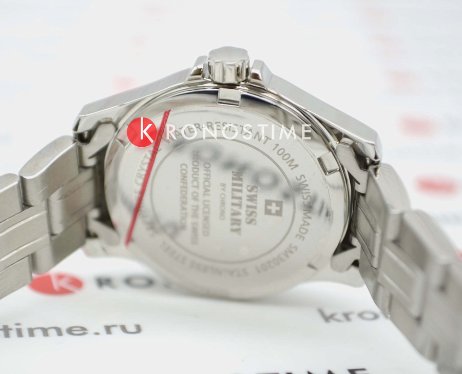 Часы Swiss Military by Chrono Сверхточные SM30201.01 — нержавеющая сталь, женские