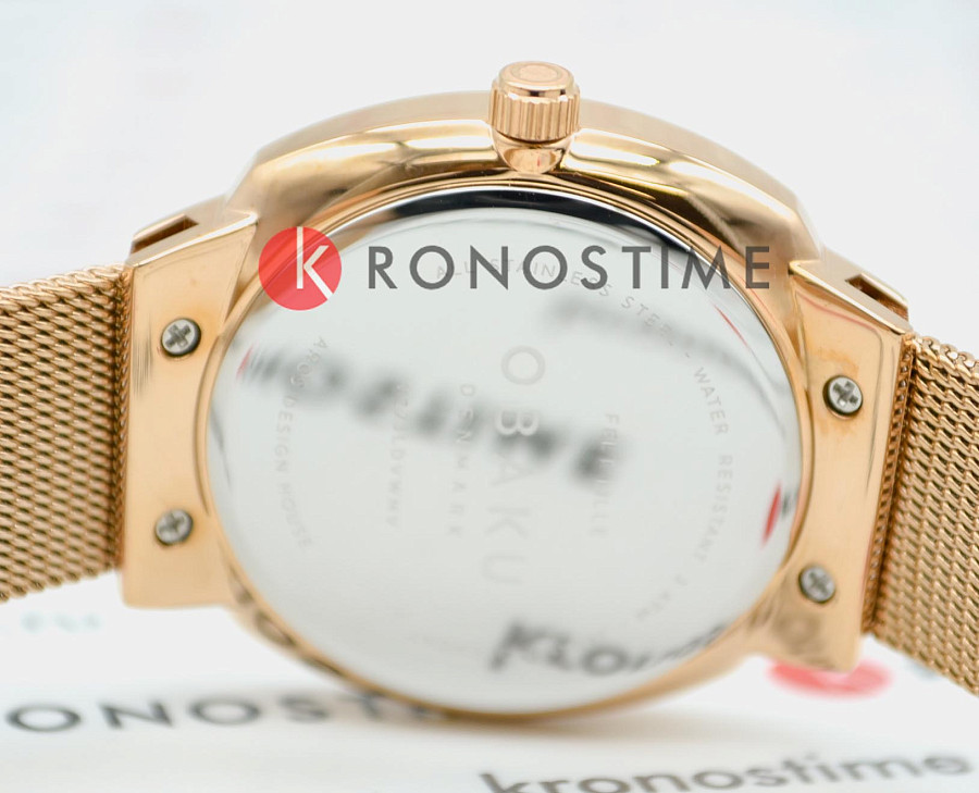 Часы Obaku Mesh V273LDVWMV — женские, сталь с ip покрытием