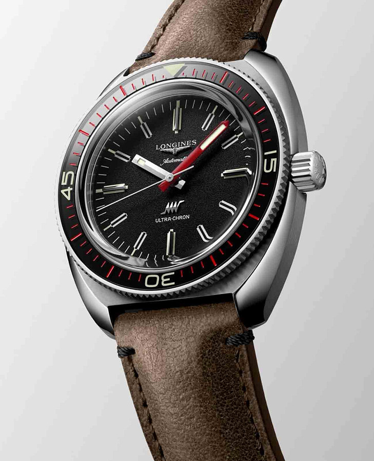 Часы Longines Ultra‑Chron L2.836.4.52.2 — сталь металл, Швейцария