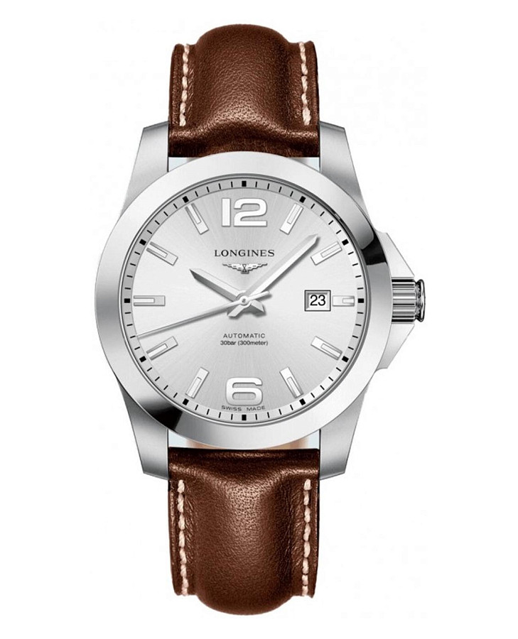 Часы Longines Conquest L3.777.4.76.4 — мужские, белый