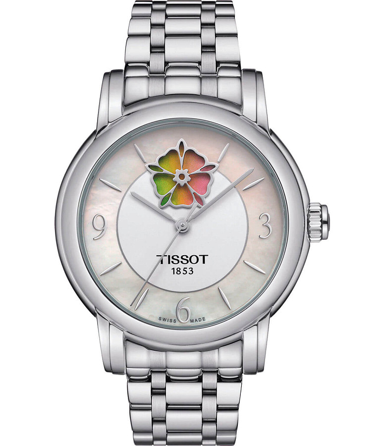 Часы Tissot Lady Heart Flower Powermatic 80 T050.207.11.117.05 — женские, белый