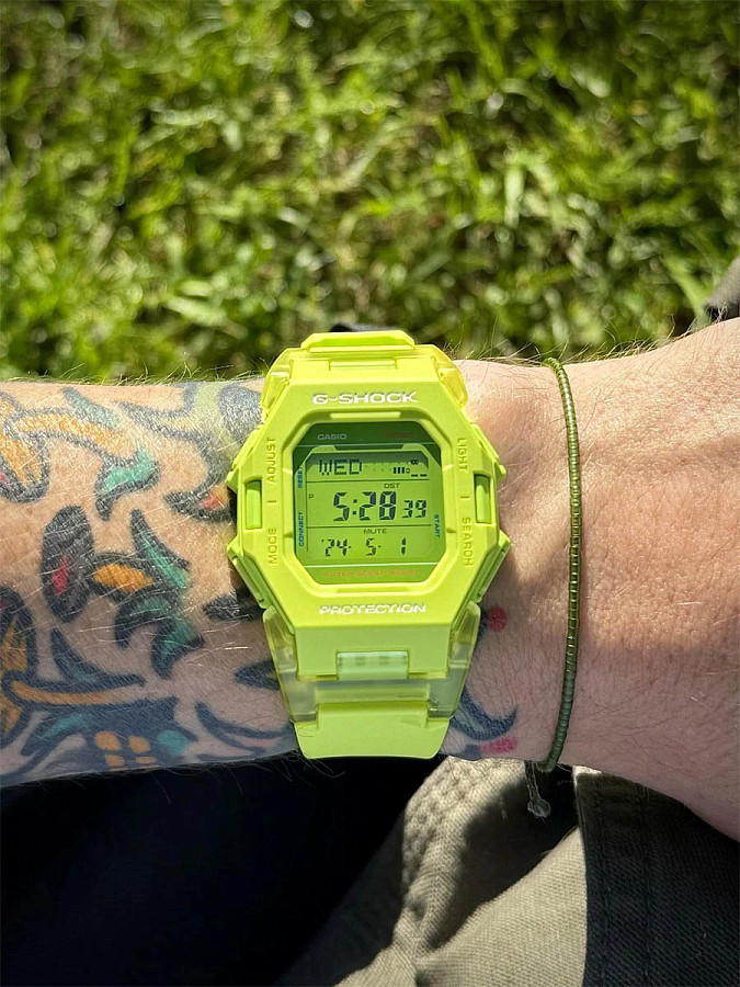 Часы Casio G-Shock GD-B500S-3DR (GD-B500S-3) — электронные, пластик