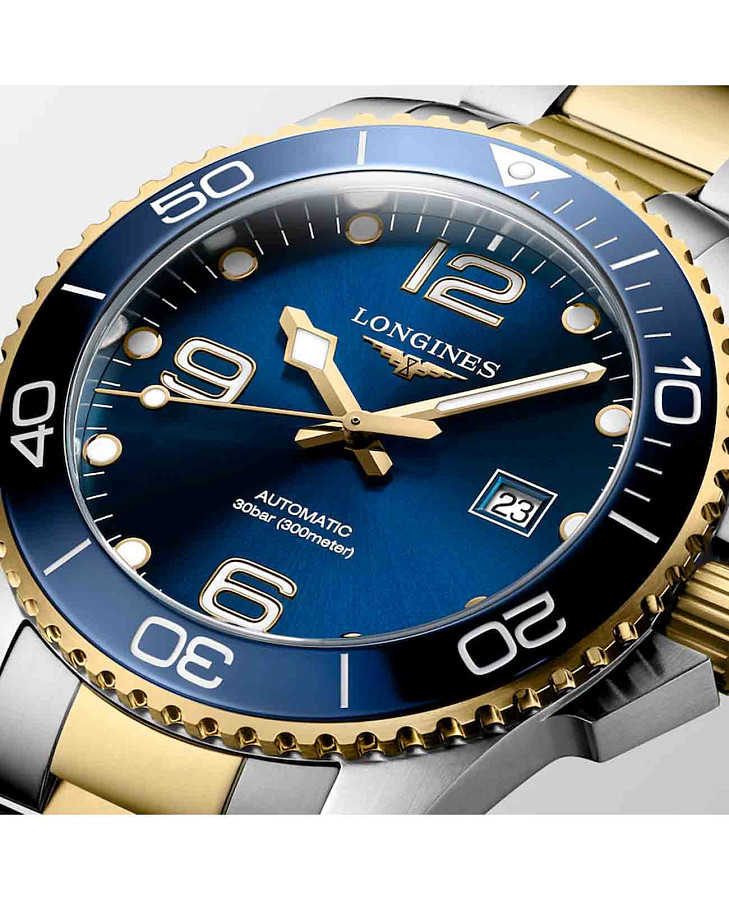 Часы Longines HydroConquest L3.782.3.96.7 — механические, металл сталь