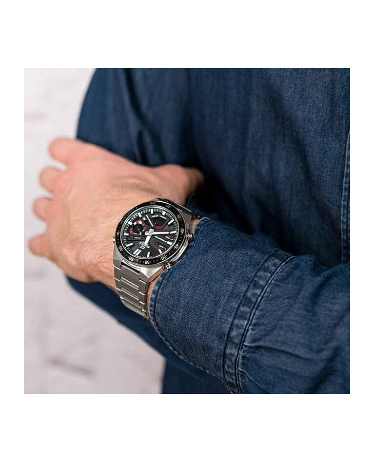 Часы Casio Edifice EFV-C110D-1A4VDF (EFV-C110D-1A4) — кварцевые, сталь алюминий металл