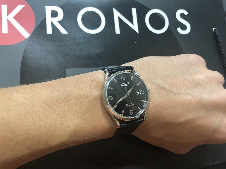 Часы Tissot Heritage Visodate T118.410.16.057.00 — кварцевые, Швейцария, мужские