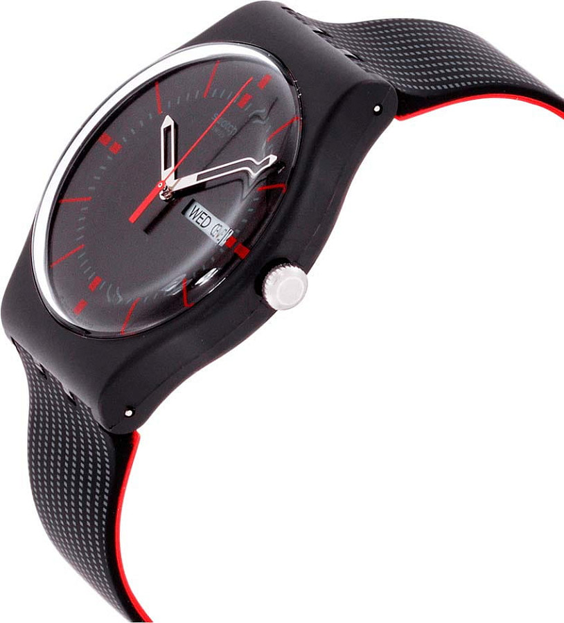 Часы Swatch New Gent SUOB714 — кварцевые, пластик