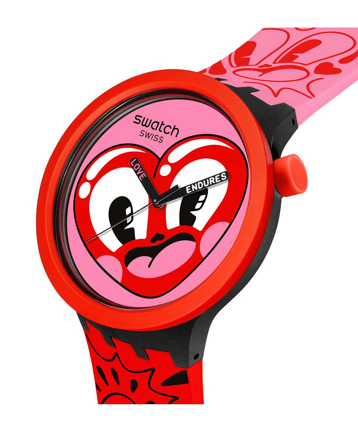 Часы Swatch Big Bold Biosourced Standard SB05Z103 — кварцевые, пластик