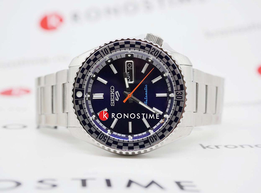 Часы Seiko 5 Sports SRPK65K1 — синий, сталь металл
