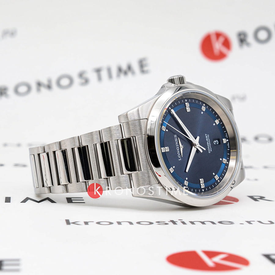 Часы Longines Conquest L3.830.4.97.6 — металл сталь, Швейцария