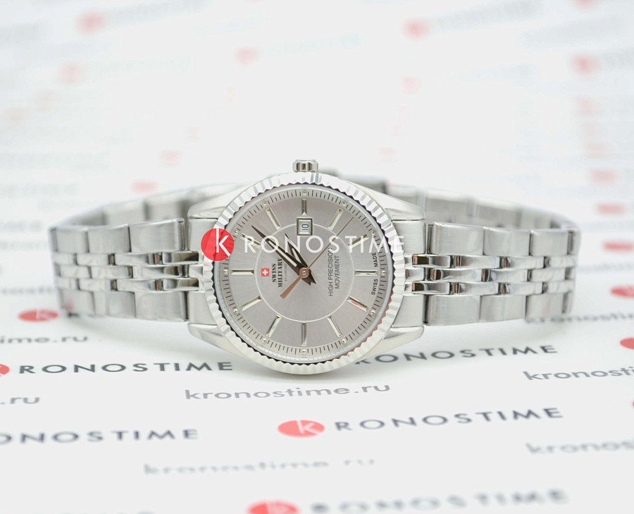 Часы Swiss Military by Chrono SM34066.02 сверхточные — женские, нержавеющая сталь