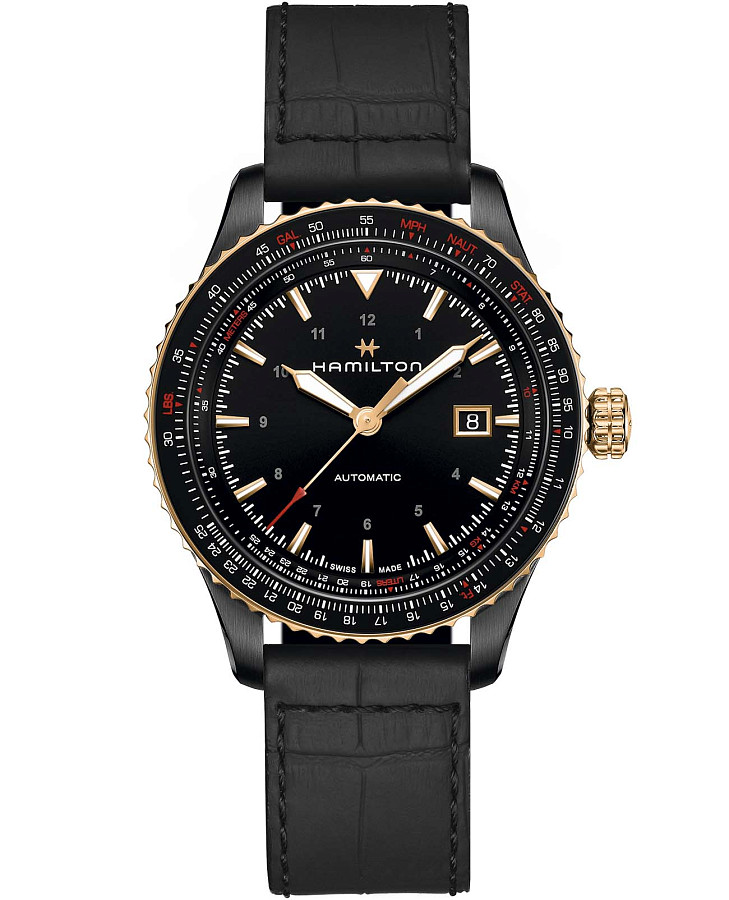 Часы Hamilton Khaki Aviation Converter H76635730 — мужские, черный