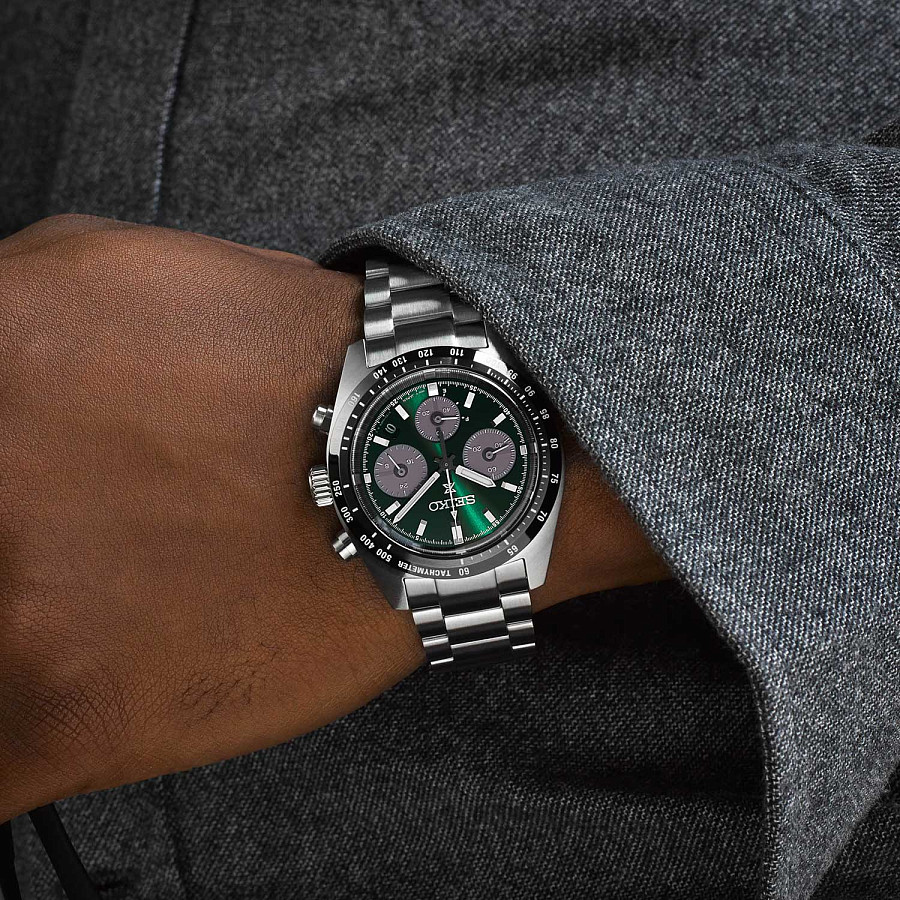 Часы Seiko Prospex Speedtimer SSC933P1 — мужские, серебристый