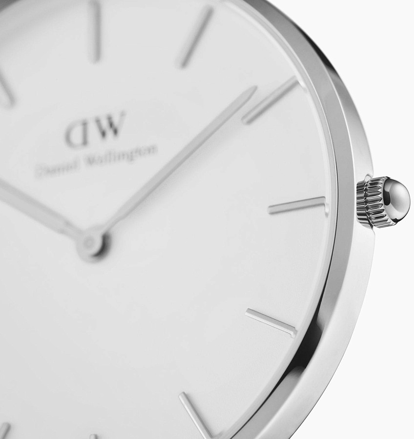 Часы Daniel Wellington Petite Sterling DW00100306 — кварцевые, металл сталь