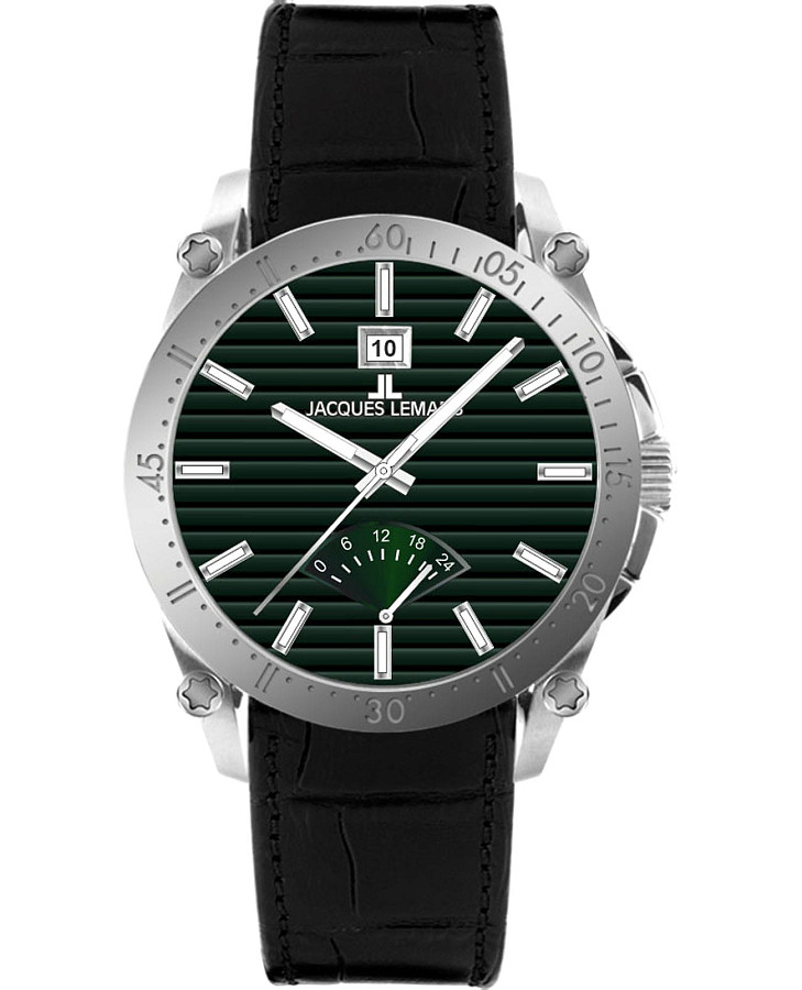 Часы Jacques Lemans Derby 1-2202D — мужские, зеленый
