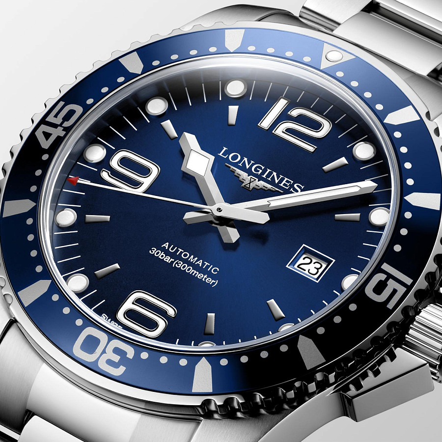 Часы Longines HydroConquest L3.841.4.96.6 — синий, металл сталь