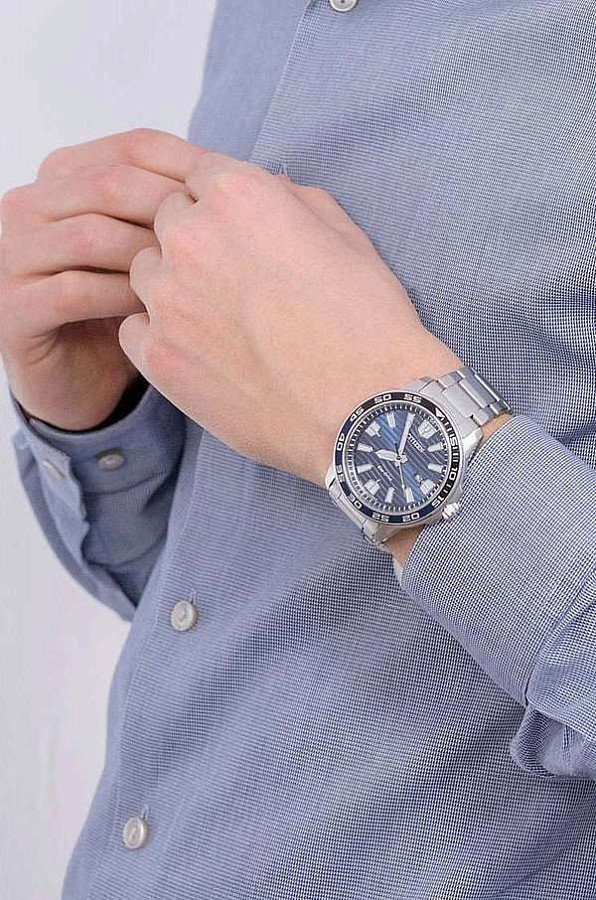 Часы Citizen AW1525-81L — синий, металл сталь