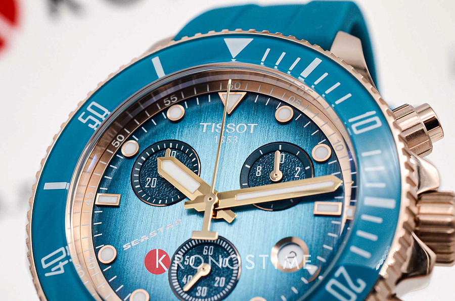 Часы Tissot Seastar 1000 Quartz Chronograph 38mm T120.217.37.041.00 — Швейцария, кварцевые