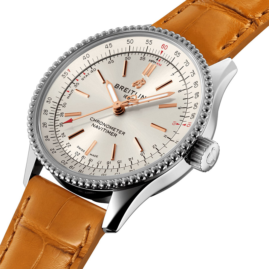 Часы Breitling Navitimer Automatic 35 A17395F41G1P3 — механические, металл сталь