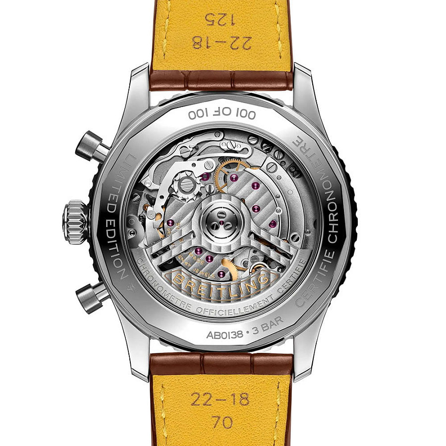 Часы Breitling Navitimer B01 Chronograph 43 AB01385A1L1P1 — кожаный, мужские