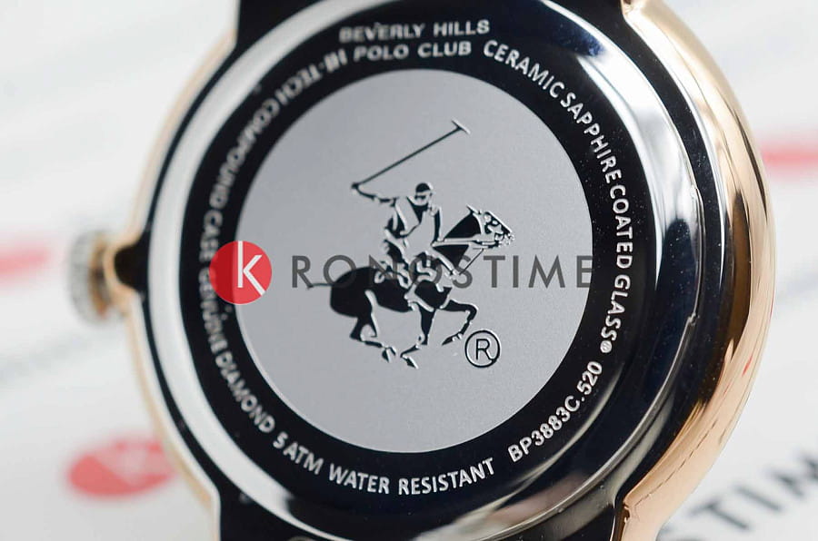 Часы Beverly Hills Polo Club Ladies Quartz BP3883C.520 — женские, нержавеющая сталь с ip-покрытием