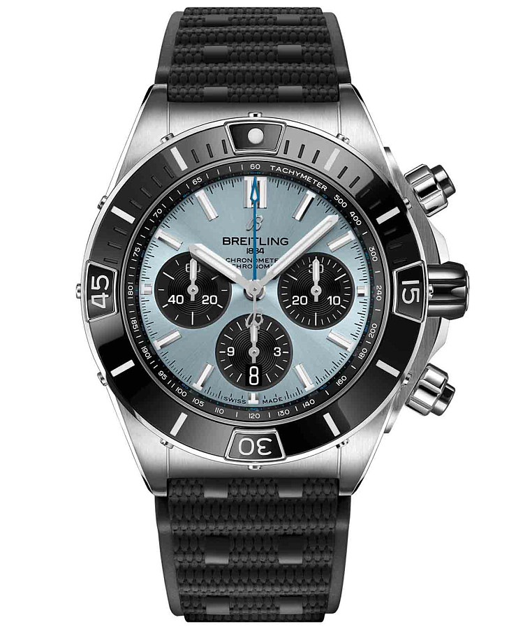 Часы Breitling Super Chronomat B01 44 PB0136251C1S1 — мужские, голубой