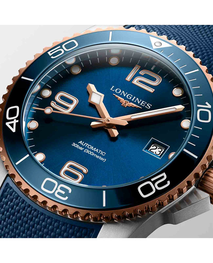 Часы Longines HydroConquest L3.781.3.98.9 — механические, сталь металл