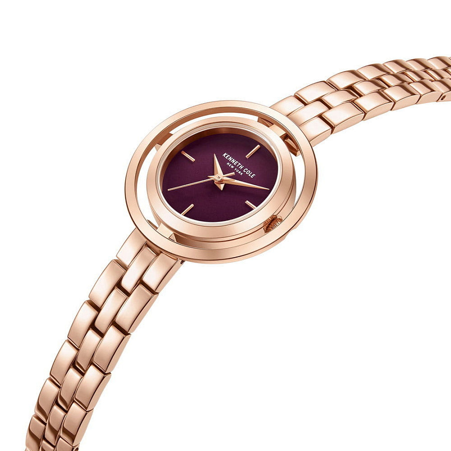 Часы Kenneth Cole Classic KCWLG2237102 — фиолетовый, металл сталь