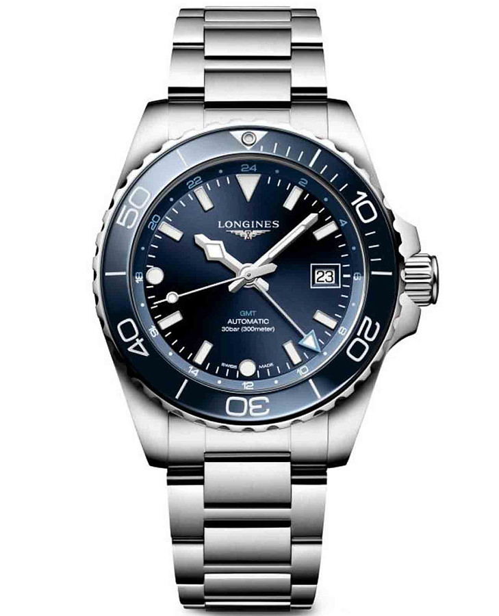 Часы Longines HydroConquest L3.790.4.96.6 — мужские, синий